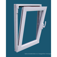 Ventana de inclinación y giro de bastidor de aluminio de doble acristalamiento